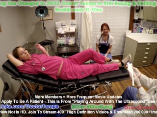 9 Month Pregnant Nurse Nova Maverick Lets Doctor Tampa, Nurse Stacy Shepard Play With New Ultrasound