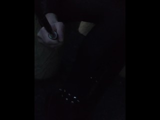 女装 レザー ジャケット スカート 踏み潰し 調教 脚フェチ パンスト 日本人 クラッシュフェチ