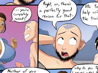 Avatar The Last Air Bender - Hard Work Grown up Parody Porn Comic