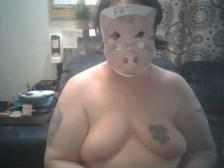 Pig Slave Verbal Training for Female Pigs - Repeat After Me Fat Piggy Has Orgasm w Self Humiliation