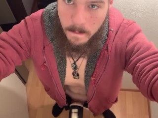 Sam Samuro - Cuming  3 Times while Fucking my Door Mounted Toy-Pussy 