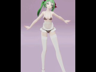 HATSUNE MIKU UNDRESS DANCE HENTAI NUDE VERTICAL SCREEN 3D DARK GREEN HAIR COLOR EDIT SMIXIX