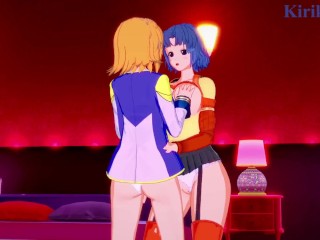 Cagalli Yula Athha and Kusuha Mizuha have an intense lesbian play - Gundam SEED & SRW Alpha Hentai