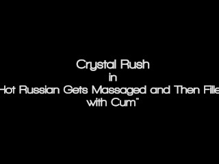 Sexy Busty Russian Crystal Rush Gives Her Pussy as a Tip during this Filthy Massage