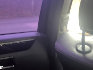 I Made My UBER DRIVER Finger Fuck Me and Make Me CUM While Driving - I Had No Panties On