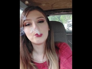 just a smoke break in the car