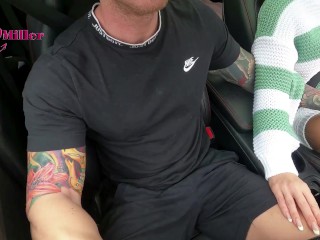My Slutty Wife Deepthroated My Cock Whilst Driving In A Risky Public Setting!