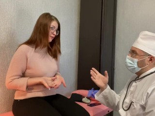 Patient Make Squirt at the Doctor During a full Medical Examination