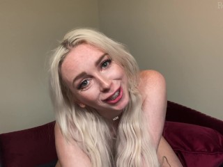 Adorable Freckled Blonde Dirty Talking JOI Homewreaking Anal & Cum Begging - Remi Reagan