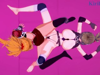 Chitose Kisaragi and Excellen Browning have an intense lesbian play - SRW V & IMPACT Hentai