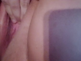 Teasing My dripping wet cunt 