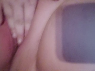 Teasing My dripping wet cunt 