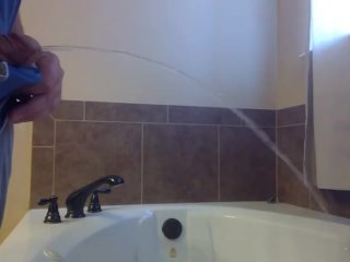 Pissing in Bathtub