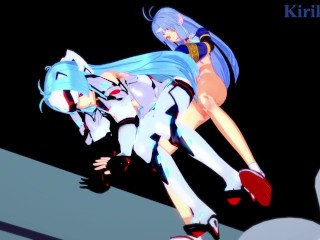 KOS-MOS and Suzuka-Hime have intense futanari sex - Xenosaga & SRW OG Saga: Endless Frontier Hentai