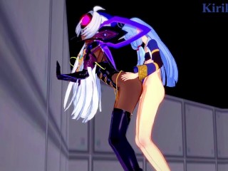 T-elos and Suzuka-Hime have intense futanari sex - Xenosaga & SRW OG Saga: Endless Frontier Hentai