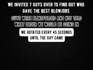 Blowjob competition game with my friends and 7 guys 