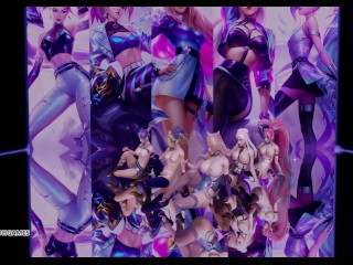 [MMD] Everglow - Dun Dun Striptease Ahri Akali Kaisa Evelynn Seraphine KDA All Out 4K 60FPS