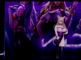 [MMD] Stellar - Marionette Kpop Striptease Dance Ahri Akali Kaisa Evelynn Seraphine KDA Popstar