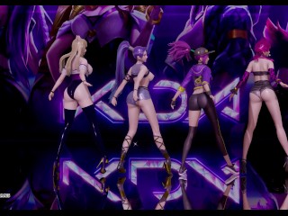 [MMD] Stellar - Marionette Kpop Striptease Dance Ahri Akali Kaisa Evelynn Seraphine KDA Popstar