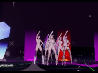 [MMD] CHUNG HA - Snapping Hot Naked Kpop Dance Ahri Akali Kaisa Evelynn Seraphine KDA 4K 60FPS