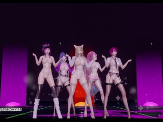 [MMD] CHUNG HA - Snapping Hot Naked Kpop Dance Ahri Akali Kaisa Evelynn Seraphine KDA 4K 60FPS