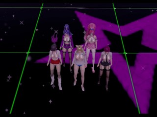 [MMD] CHUNG HA - Snapping Hot Striptease Ahri Akali Kaisa Evelynn Seraphine KDA 4K 60FPS