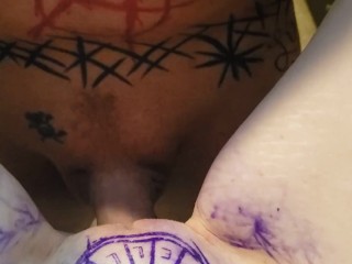 Getting pussy tattooed and fucked