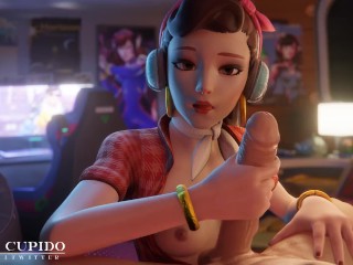 Dva Handjob big Dick [Grand Cupido]( Overwatch )