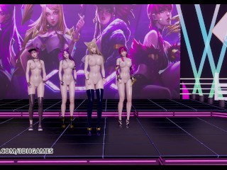 [MMD] GirlsDay - Something Nude Kpop Dance Ahri Akali Kaisa Evelynn League of Legends KDA