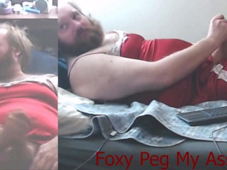 Foxy Peg My Ass Soaks Red Sexy Nighty in Golden Shower Part 1