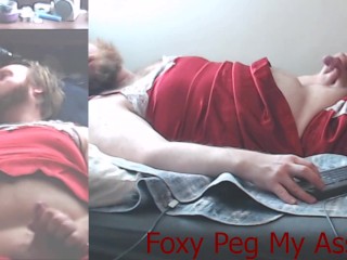 Foxy Peg My Ass Soaks Red Sexy Nighty in Golden Shower Part 1