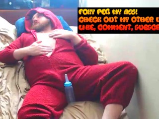 Foxy Peg My Ass Soaks Red Sexy Nighty in Golden Shower Part 4