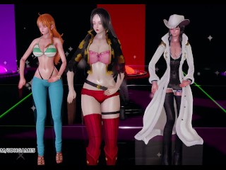 [MMD] Girl's Day - Expectation Hot Striptease Boa Hancock Nami Nico Robin One Piece