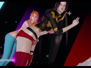 [MMD] Girl's Day - Expectation Hot Striptease Boa Hancock Nami Nico Robin One Piece