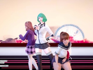 [MMD] Masked Bitch Honoka Katsumi Tamaki DOA Hot Dance