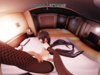 Azur Lane - Busty Taihou Sideways [VR 4K MMD R18 HENTAI]