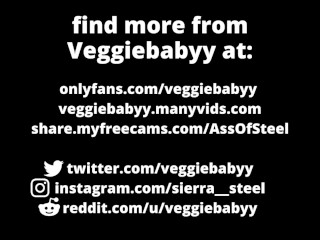 naughty sub shows you how dirty she can be - leggings and asshole JOI - veggiebabyy - full vid on MV