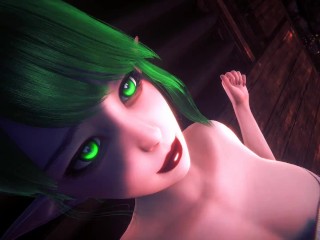 FUTANARI ORC FUCKS ELF AND CUMS ON HER | 3D Animation