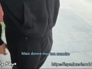 Et toi aurais-tu accepté le defi de cette francaise ? La baiser dans le parking du centre commercial