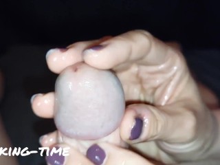 Amazing Intense Mushroom Glans Tickling.  Our Rudest Video yet! (Milking-time)