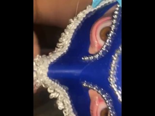 Masked Cock Sucker FINALE CUM SHOT