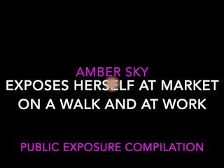 AMBER SKY PUBLIC EXPOSURE INCLUDES ANSWERING DOOR NAKED FOR DELIVERY BOY