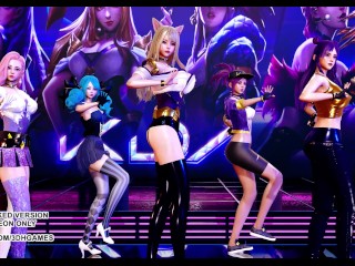 [MMD] GFRIEND - Glass Bead Sexy Kpop Dance Ahri Akali Kaisa Seraphine Gwen KDA League of Legends