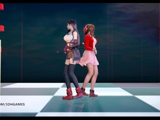 [MMD] Berry Good - Mellow Mellow Striptease Tifa Lockhart Aerith Final Fantasy 7 Remake