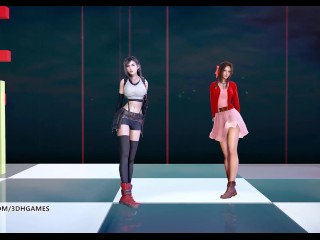 [MMD] Berry Good - Mellow Mellow Striptease Tifa Lockhart Aerith Final Fantasy 7 Remake