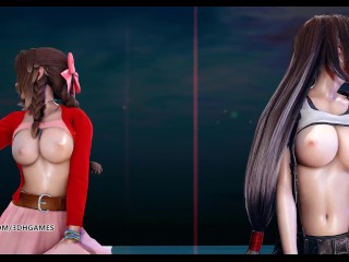 [MMD] Berry Good - Mellow Mellow Striptease Tifa Lockhart Aerith Final Fantasy 7 Remake