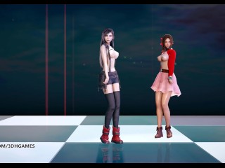 [MMD] Berry Good - Mellow Mellow Striptease Tifa Lockhart Aerith Final Fantasy 7 Remake