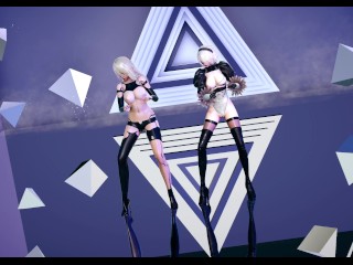 [MMD] Dreamcatcher - Odd Eye Hot Striptease NierAutomata A2 2B 4K 60FPS