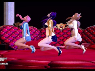 [MMD] SUNMI - LALALAY Sexy Kpop Dance Ahri Seraphine Kaisa KDA Leauge of Legends