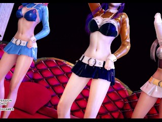 [MMD] SUNMI - LALALAY Sexy Kpop Dance Ahri Seraphine Kaisa KDA Leauge of Legends